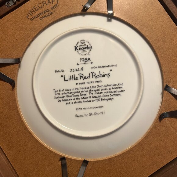 Precious Little Ones Collectible Plates and display - Picture 6 of 9